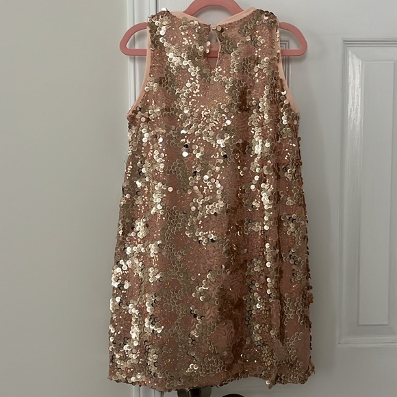 Girls Hayden Rose gold sequin dress new with tags size medium size small. - Picture 4 of 7